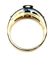 Anneau Sommer Femme Anni '80 in Or jaune Rubino 0.55 Ct RUB CT 0.55 DIA CT 0.20 G/VS_ - RUB CT 0.55 DIA CT 0.20 G/VS_